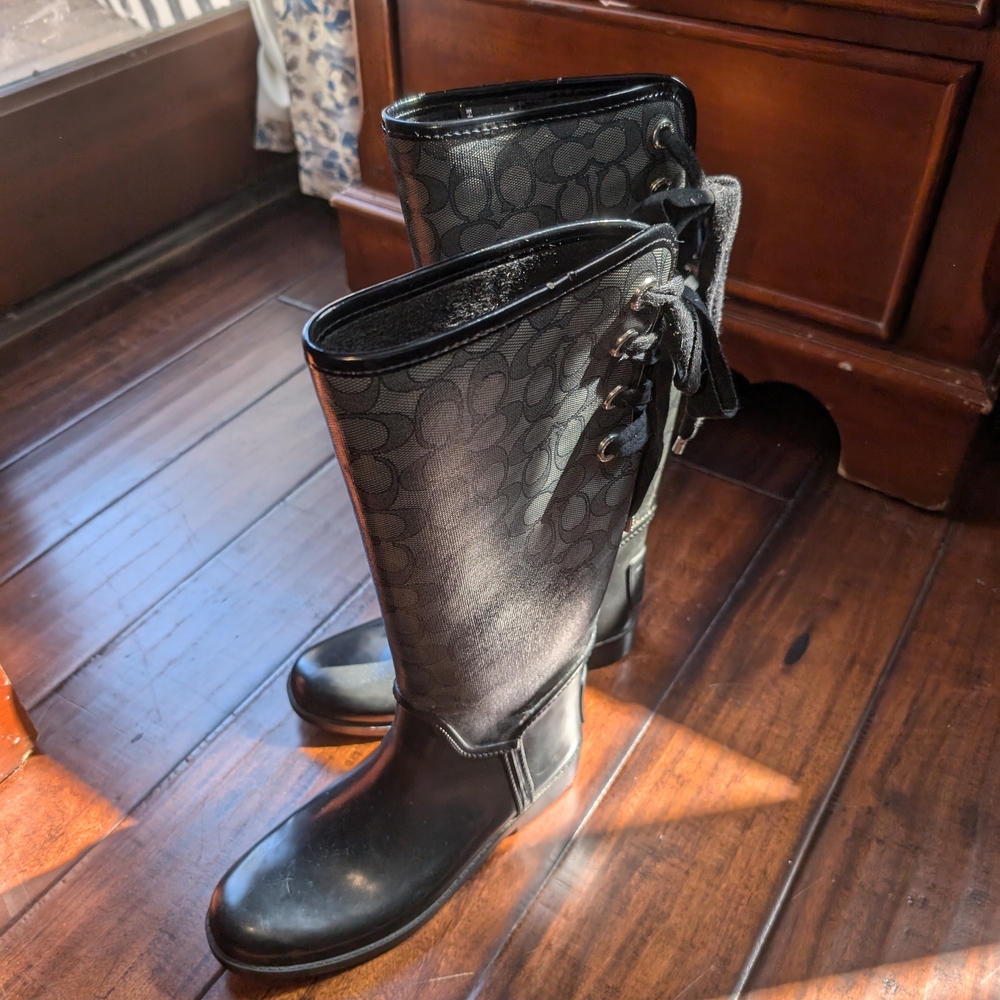 Coach Black Winter & Rain Boots
